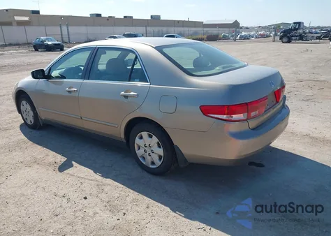 2003 Honda Accord 2.4 Lx из США, поврежденный, VIN 3HGCM56323G702628